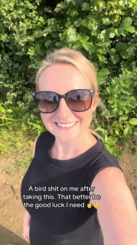 Couldn’t write it 😂 hopefully it brings good luck. #damnbirdshit 