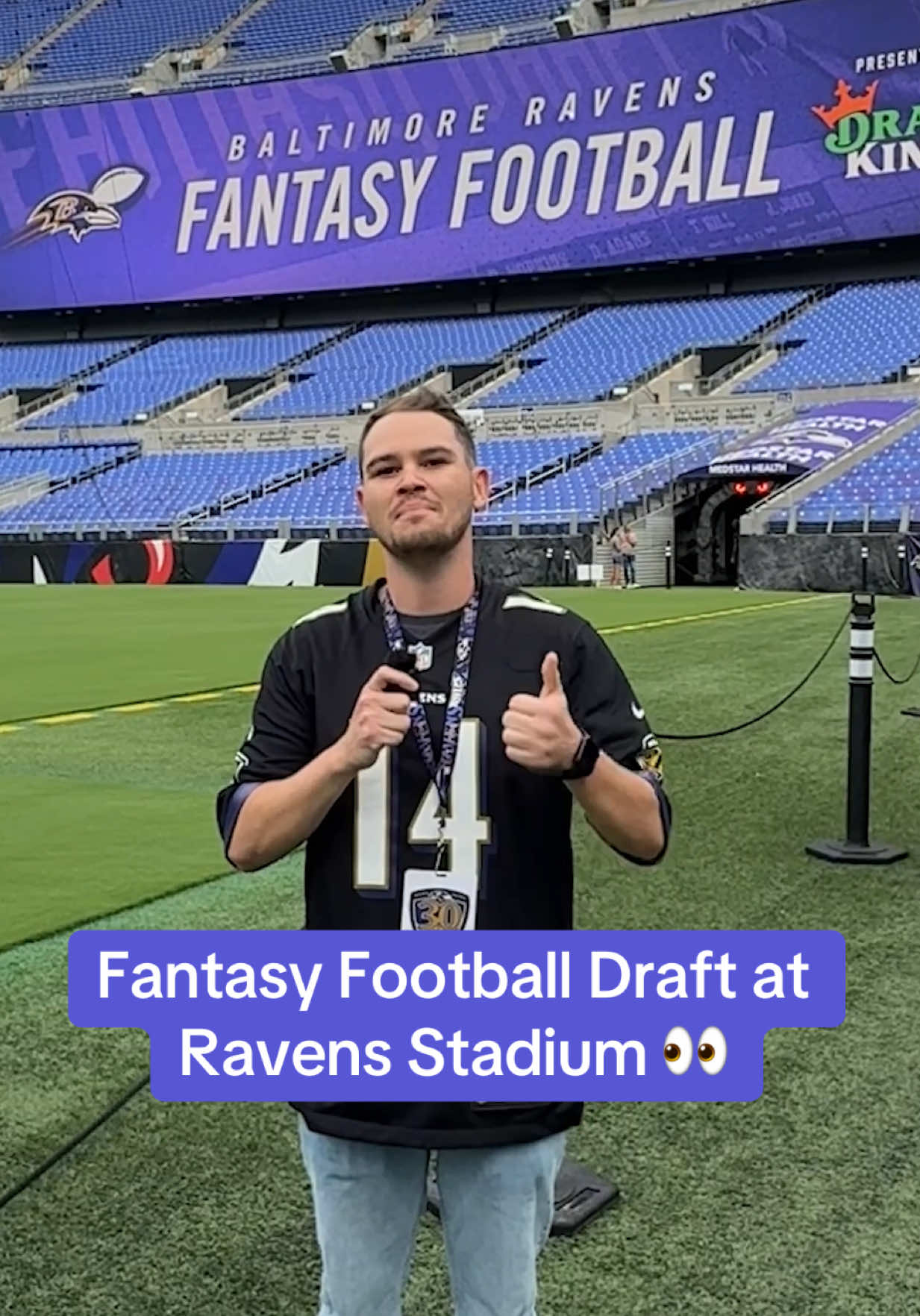 Our fantasy football draft was held @Baltimore Ravens stadium. #fantasyfootball #fantasyfootballdraft #baltimoreravens #nfl #nflfootball 