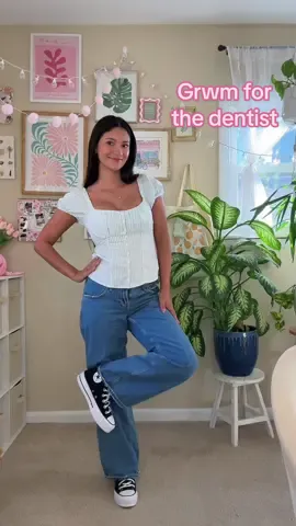 Grwm for the dentist 🦷 I am terrified send help ☠️😂🩷 #grwm #OOTD #casualoutfits #morningroutine #grwmroutine  