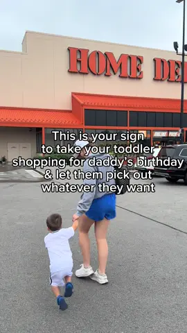 This was so much fun and so cute!! I was SHOCKED that he actually went to the area that had the brand of tools my husband likes.. and better yet, he actually picked out something that my husband said he wanted 😂  #boymom #sahm #momblogger #momlife #2under2  