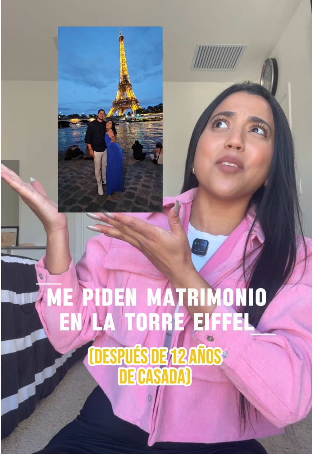 Me piden matrimonio en la torre Eiffel 12 años después de estar casados 😅 Aquí te cuento cómo fue todo, coméntame cuál sería tu propuesta soñada y recuerda que nunca es tarde 🥰🫶 #propuestadematrimonio #torreeiffel #paris #Love 