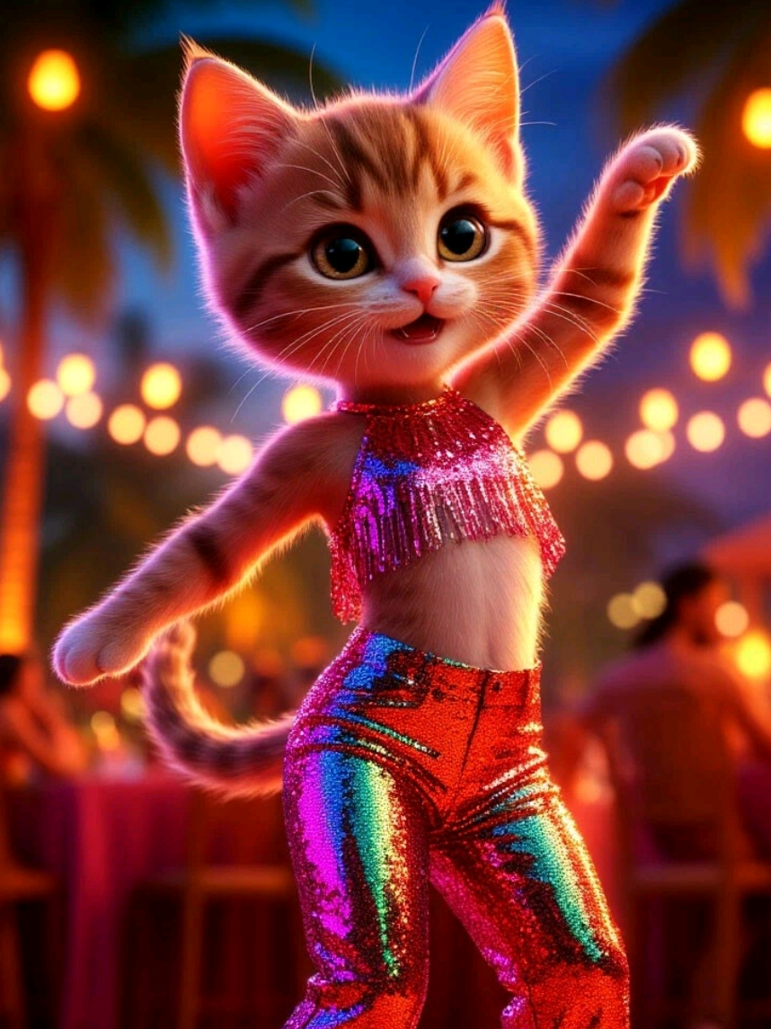 #hilarious_ai #catdance #catlover #catvideo #evningvibes 