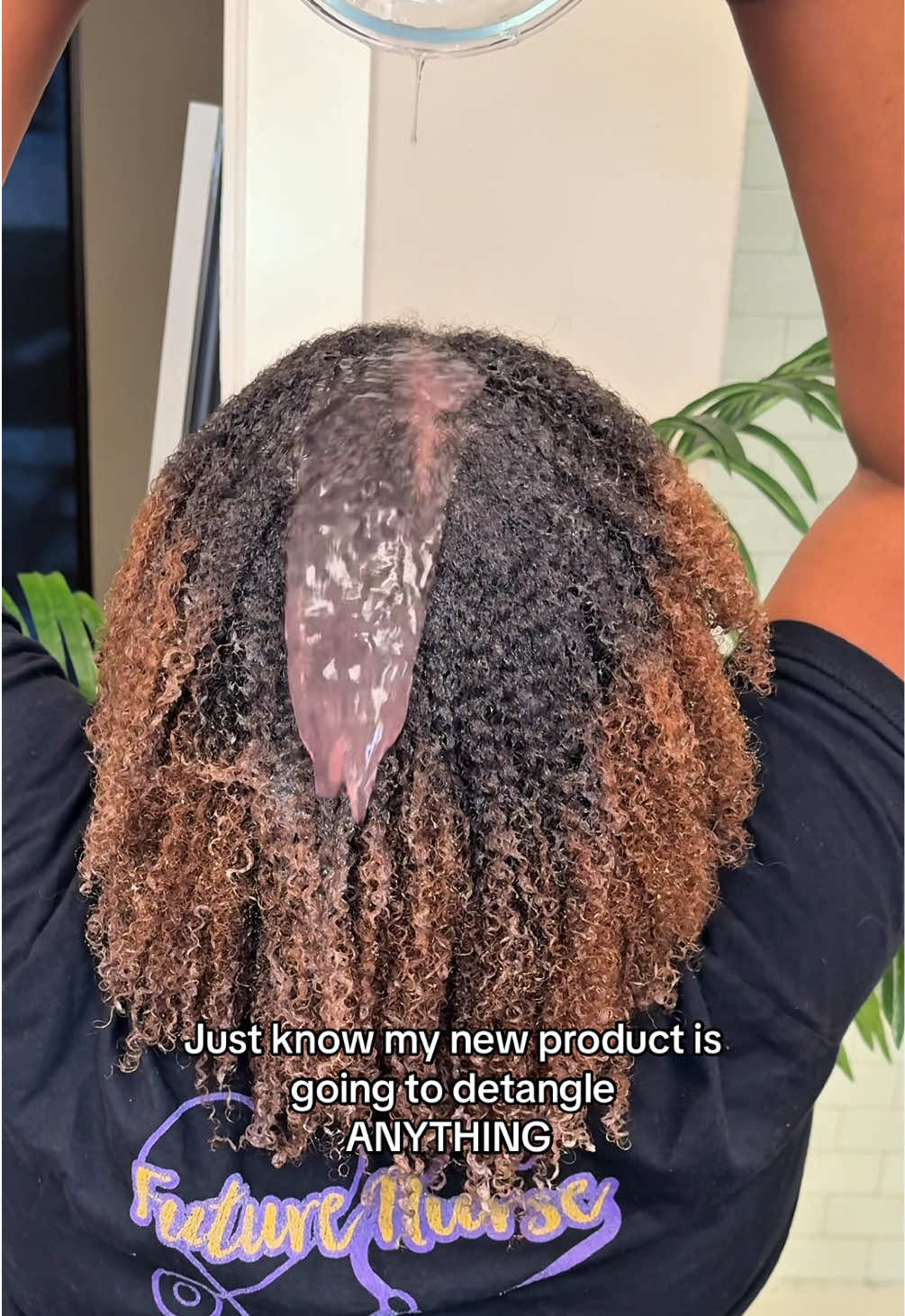 Who’s ready 👀👀🌺💕 #naturalhair #lengthretention #preshampoo #detanglehair #flaxseed 