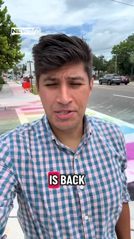 The #Pulse crosswalk is once again covered in chalk, just hours after FDOT—for the third time since last Wednesday—painted over it to return it to black and white. FDOT argued this is about safety and in no way is meant to disrespect the memories of the 49 people killed inside Pulse. Protesters—who’ve been here every day—vehemently disagree. #Orlando #Florida #News #Reporting  