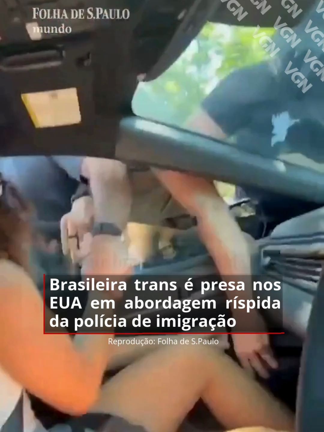 A brasileira Alice Barbosa, mulher trans, foi presa no sábado (23), em Maryland, nos arredores de Washington, pela polícia de imigração dos Estados Unidos. Segundo informou a Folha de S.Paulo, a detenção ocorreu por causa do vencimento do visto e de um processo que corre contra ela. #vgnoticias #eua #imigração #brasileira