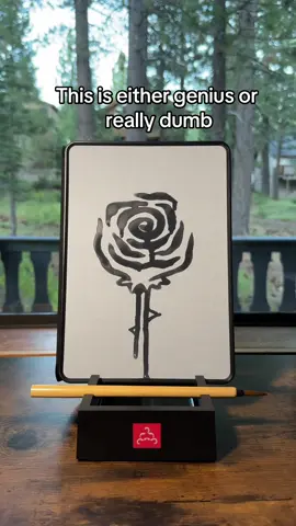 I love how the drawing fades