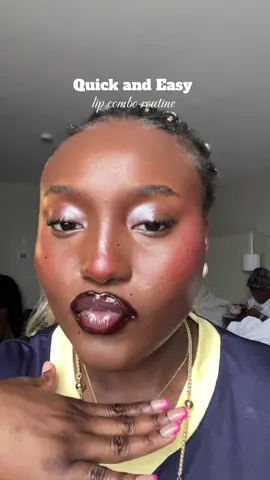 currently my favorite lip combo curtesy of @NYX Professional Makeup #lipcombo #fyp #makeuphacks #creatorsearchinsights #lipgloss 