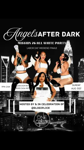 My official Birthday Party. An All White Affair. Angels After Dark! See you Sunday!🪽