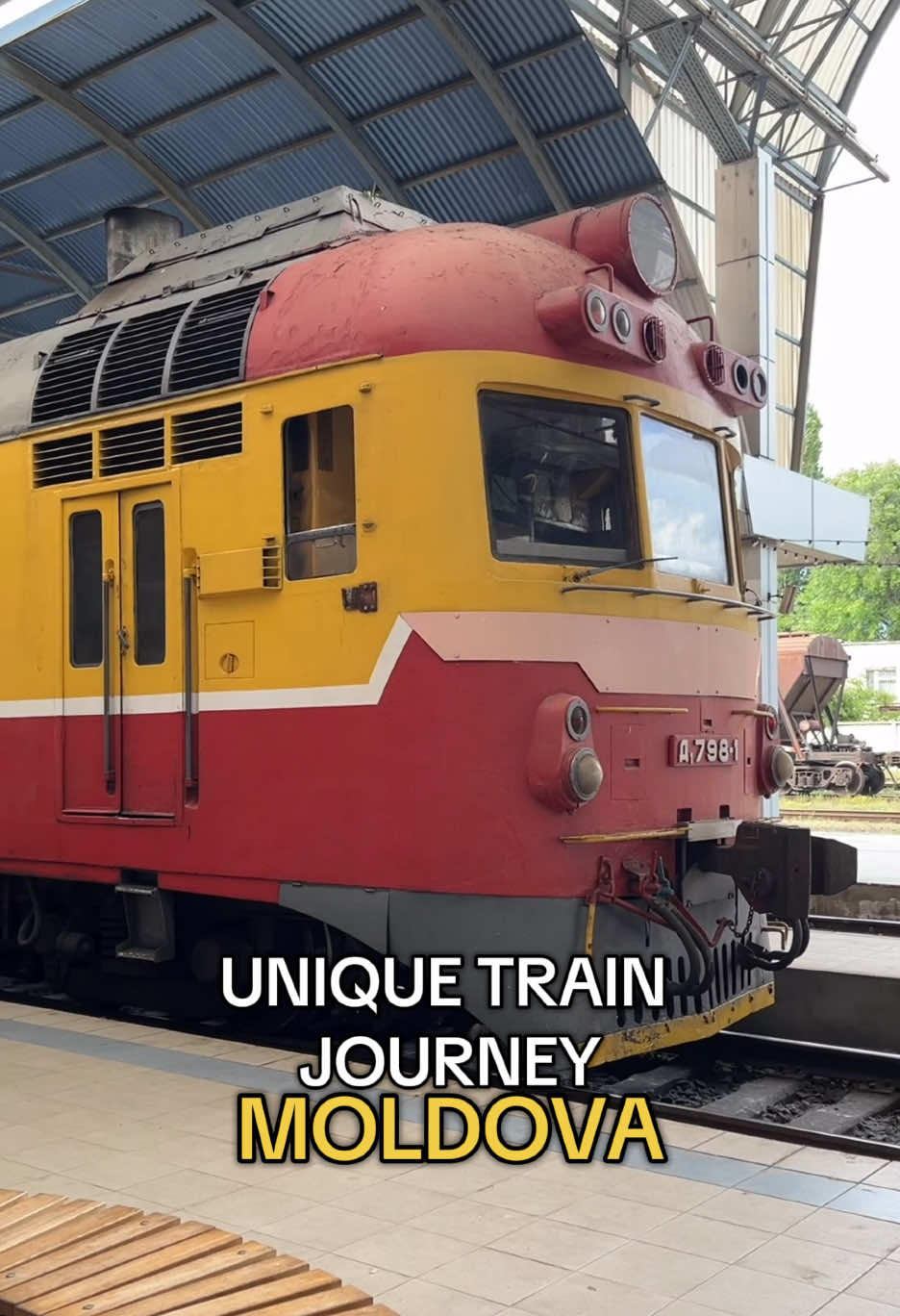 During our last visit to Moldova, we took the Ganz-MÁVAG train - originally built for Soviet railways - which, surprisingly, still runs from Chisinau to the Romanian border.  We only rode it for one stop, but it felt like traveling back in time.  The train features wooden benches, okd wooden window frames, and makes distinctive rustling sound as it moves. Would you take a ride on this Soviet-era train? 🚂 ⬇️⬇️⬇️ Watch the full video of this journey on our YouTube channel /letsgobyland #moldova #soviet #sovietunion #trains #trainjourney 