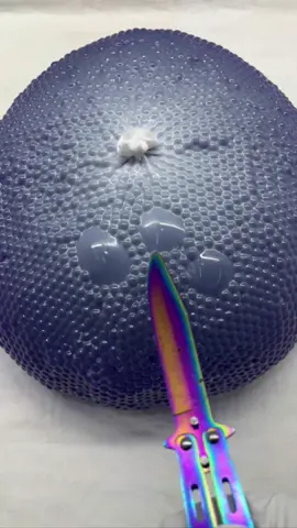 Cut the balloon,all purple orbeez,so satisfying, feel really good #fyp #foryoupage #oddlysatisfying #asmr #cut 