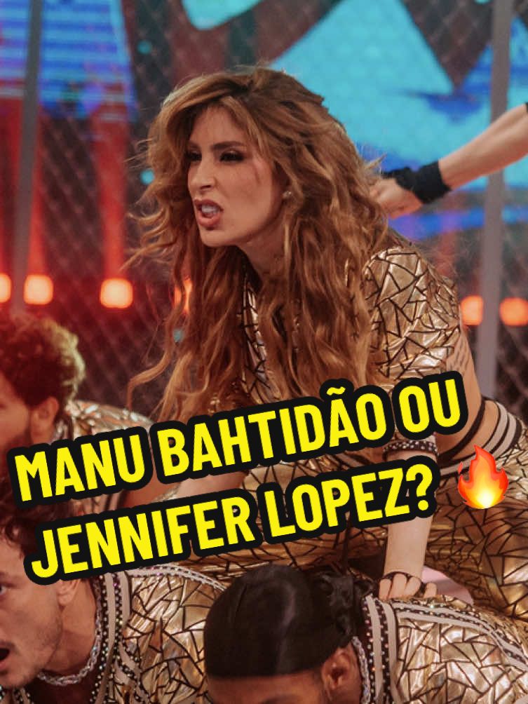 Manu Bahtidão ou Jennifer Lopez? 💃🏼🤣 Eu falei que a @JLO ia surgir com tudo nessa apresentação na #DançaDosFamosos #Domingão 🙈💥 Gostaram??