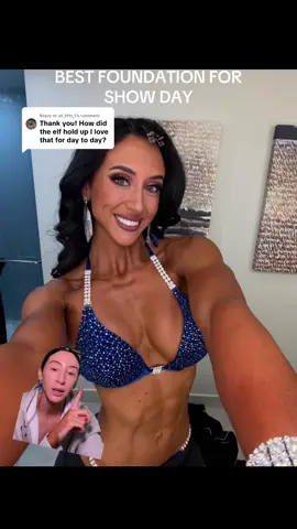 Replying to @ali_lifts_1 #greenscreen foundations I used to match my tan for show day!!! #makeup #npcbikini #bodybuildingcompetion #makeupreview 