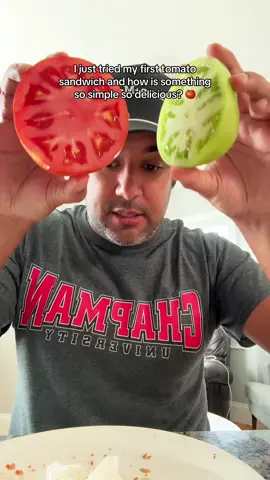 I will be dreaming of that first bite forever #tomatosandwich #Summer #tomatoseason #fyp 