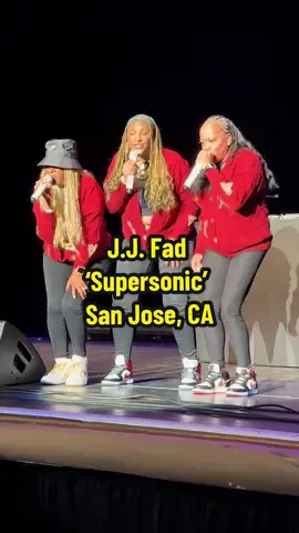 J.J. Fad - ‘Supersonic’ throwback! ‘Take Me Home Tour - San Jose, CA  #jjfad #supersonic #80shiphop #takemehometour #ihellalovevinyl  @JJ FAD 🎤✨
