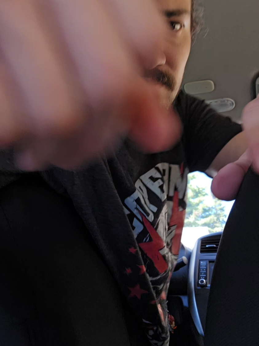 no but seriously they love headbanging in the back seat to heavy shit #metal #dad #dadcore #parentinghacks #30s 