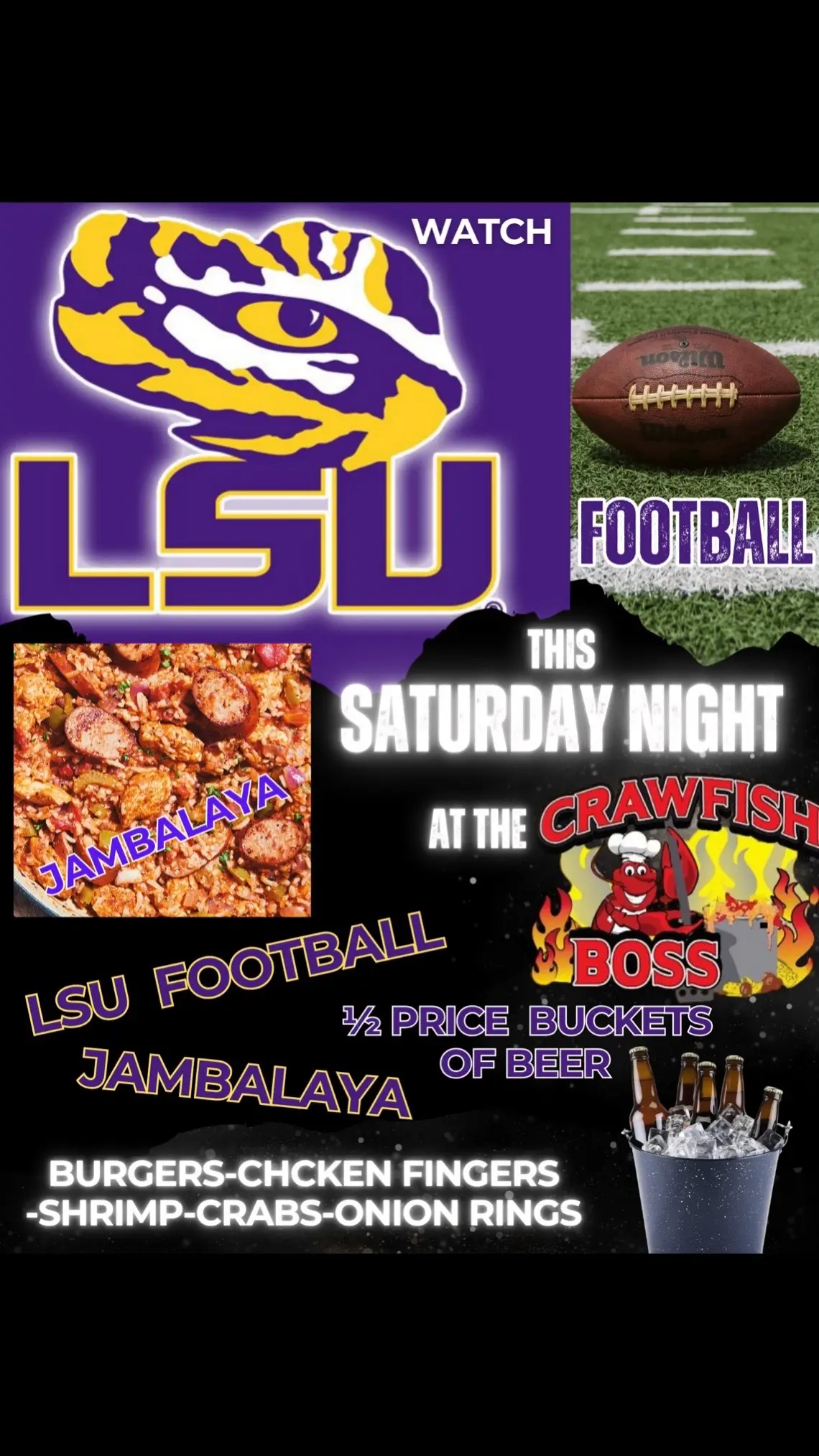 #thecrawfishboss #watchlsufootball 