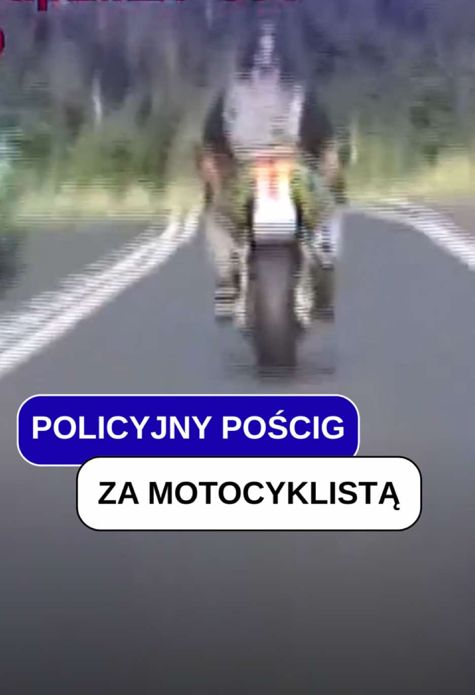 Policyjny pościg za motocyklistą! 