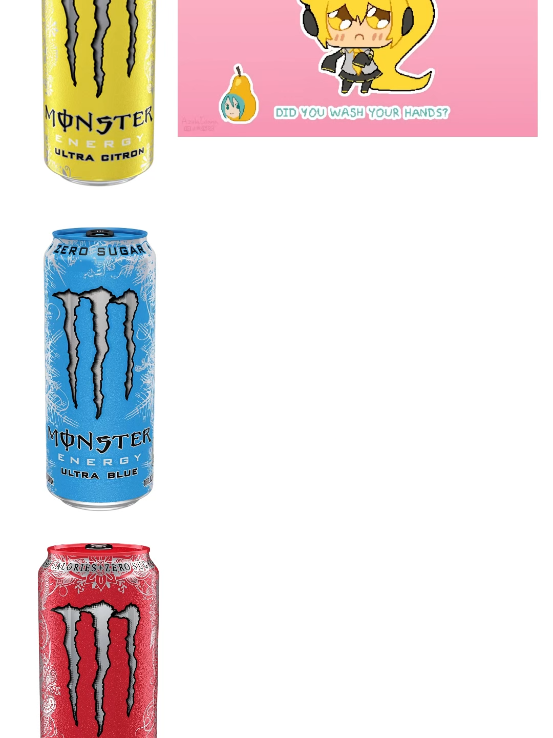 Yellow Blue Red monster energy vocaloid songs... i don't really think this video will get a lot of views just felt like posting it hope you like it and yeah... I'm a litlle bit late with this trend anyways uhhhh why I'm even writing this uhh hope you have a good day ? idk #vocaloid #teto #kasaneteto #utau #synthv #abcxyz #fyp #miku #monster #caffeine #hatsune #akita #meme #neru #triplebaka #yellow #blue #red #popipo #stopnaggingme #machinelove