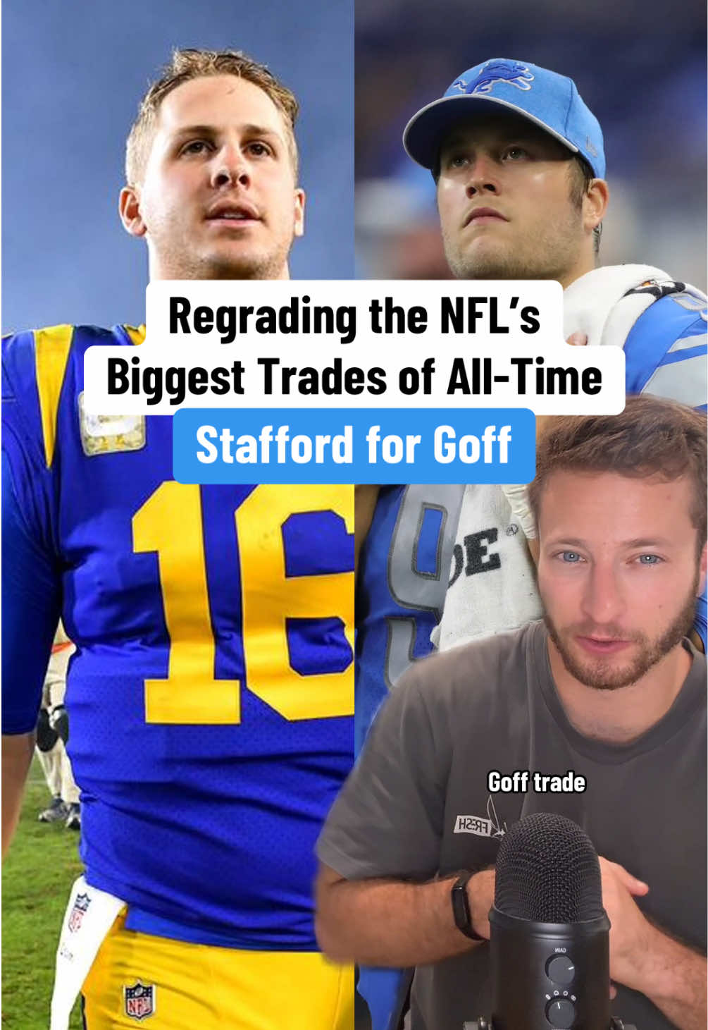 Lions and Rams swap QBs: The Re-Grade 🤝 #nfl #history #trades 