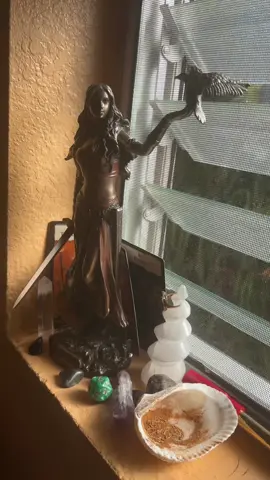 I’m kinda just running with it, I was trying to reach out to the Dagda but she kept popping up.. #themorrigan #witchcraft #deitywork #witchtok #celticdeity 