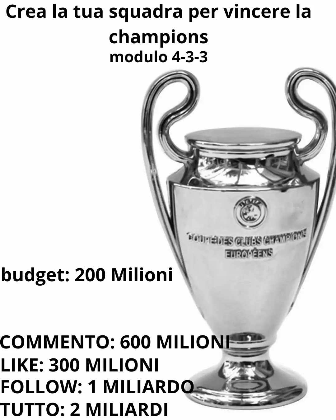 #crealatuasquadra #championsleague #giocatori #xteee #viral 