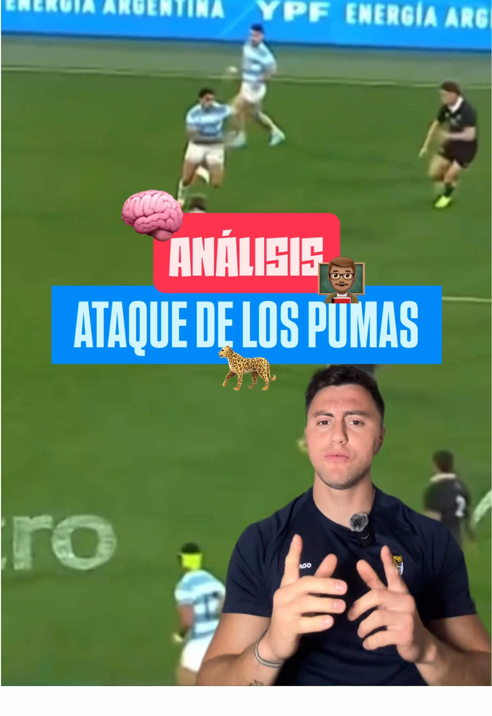 Análisis del ataque de Los Pumas: un movimiento preestablecido que se repitió varias veces 👨🏽‍🏫🧠 #rugby #lospumas #allblacks #analisis #coach 