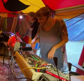 ~1 year ago we played this track for the 2nd time in our lives & for the 1st time live on stage 🪩 thx to lost and Sound festival 🖖#modularsynth #synthtok #livetechno #technomusic #electronicmusic 
