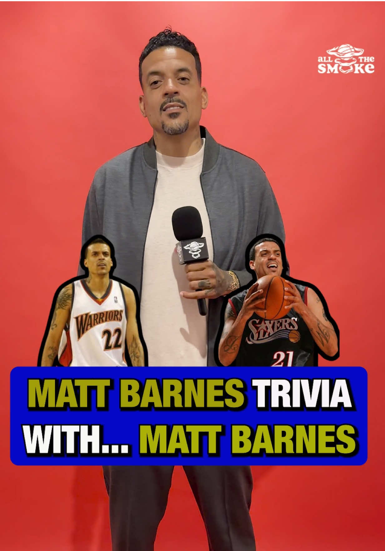 How well does Matt Barnes know… Matt Barnes? 🧐🤣 #ALLTHESMOKE #NBA #MattBarnes #Basketball #NBABasketball 