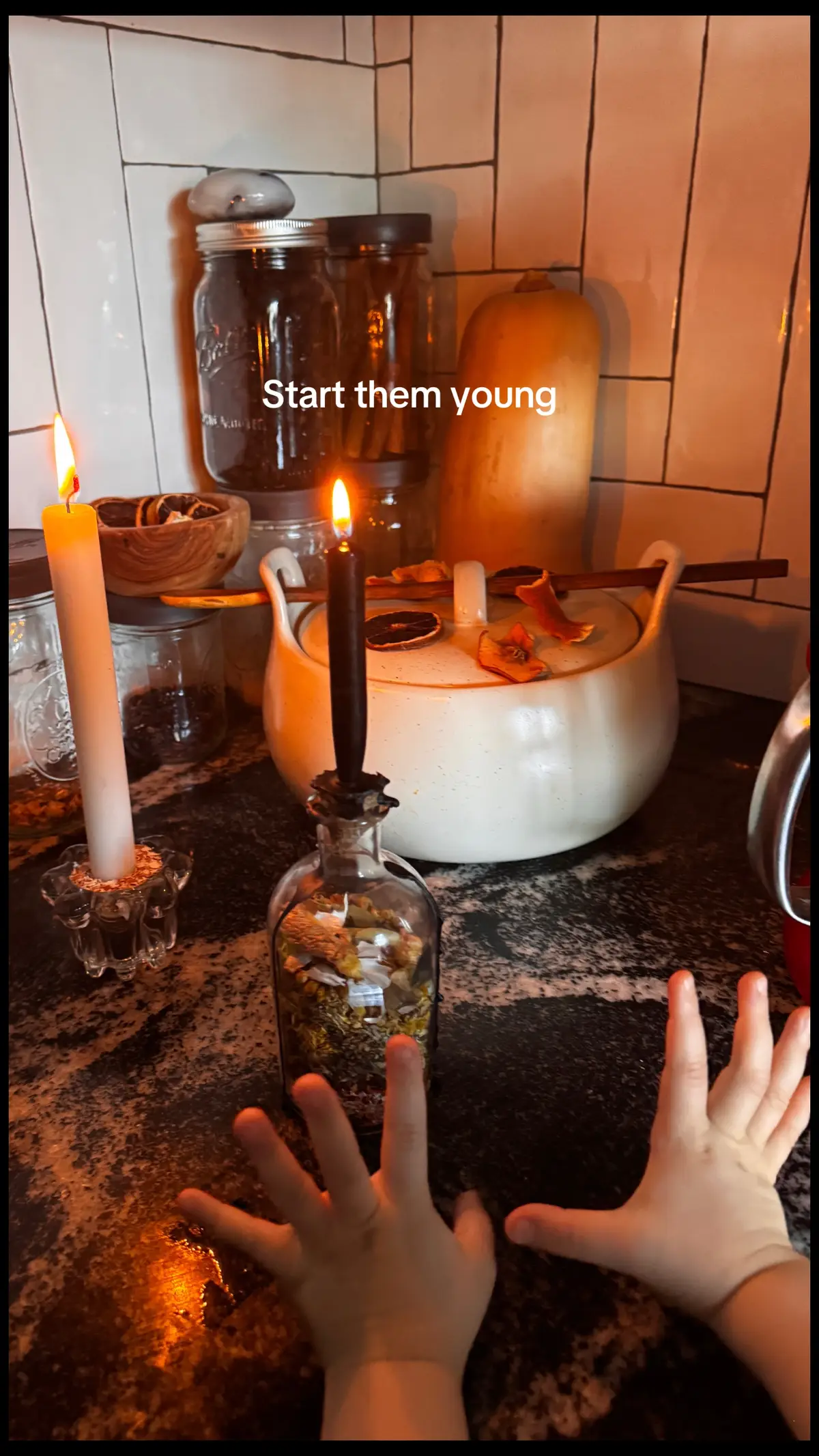 Children are born already close to the veil. They live in the liminal world of imagination, intuition, and raw wonder. Where adults have been taught to doubt their inner voice, little ones still feel its tug without question. That is why beginning early—showing them that their intuition is a sacred compass—is so important. When we encourage them to notice their gut feelings, their dreams, their sudden inspirations, we are teaching them that the unseen is just as valid as the seen. This helps them grow into adults who are less likely to silence themselves in a world that tries to demand conformity. Witchcraft, in its truest form, is simply the practice of listening deeply and working in harmony with the forces of nature. Teaching children simple rituals—like stirring intention into their tea, blowing wishes into dandelion seeds, or whispering gratitude to the moon—anchors them in a living relationship with the world around them. These are not just fanciful games, but seeds of empowerment. They learn that they are not passive passengers in life but co-creators with the earth, the elements, and their own spirit. By weaving in these practices while they are young, we are gifting them both grounding and freedom. They gain the grounding of knowing they are connected to something larger, that they are never alone. And they gain the freedom to trust their own voice, even when the world is loud with doubt. Witchcraft in childhood does not need to be grand or heavy—it can be as simple as honoring their instincts, naming the magic in everyday things, and showing them that they carry power in their hands, their hearts, and their words. In this way, they grow into adults who move through life with clarity, reverence, and confidence in the wisdom of their own soul. #witchtok #witchcraft #paganwitch #babywitch #babywitchtips 