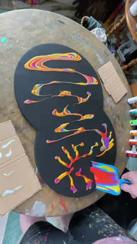 “Seeping Through the Cracks” from my second solo show “One by One” a couple years back. I really loved this style and I’m definitely wanting to make another one! Anyone interested in a custom piece?  #satisfying #satisfyingvideos #satisfyingart #artprocess #fun #goodvibes #painting #acrylicart #acrylicartist #dotart #dotmandala #mandala #mandalas #mandalaart #artistsoninstagram #instaart #artoftheday #artdaily #artgram #makersgonnamake #makers #artists #ihavethisthingwithcolor  