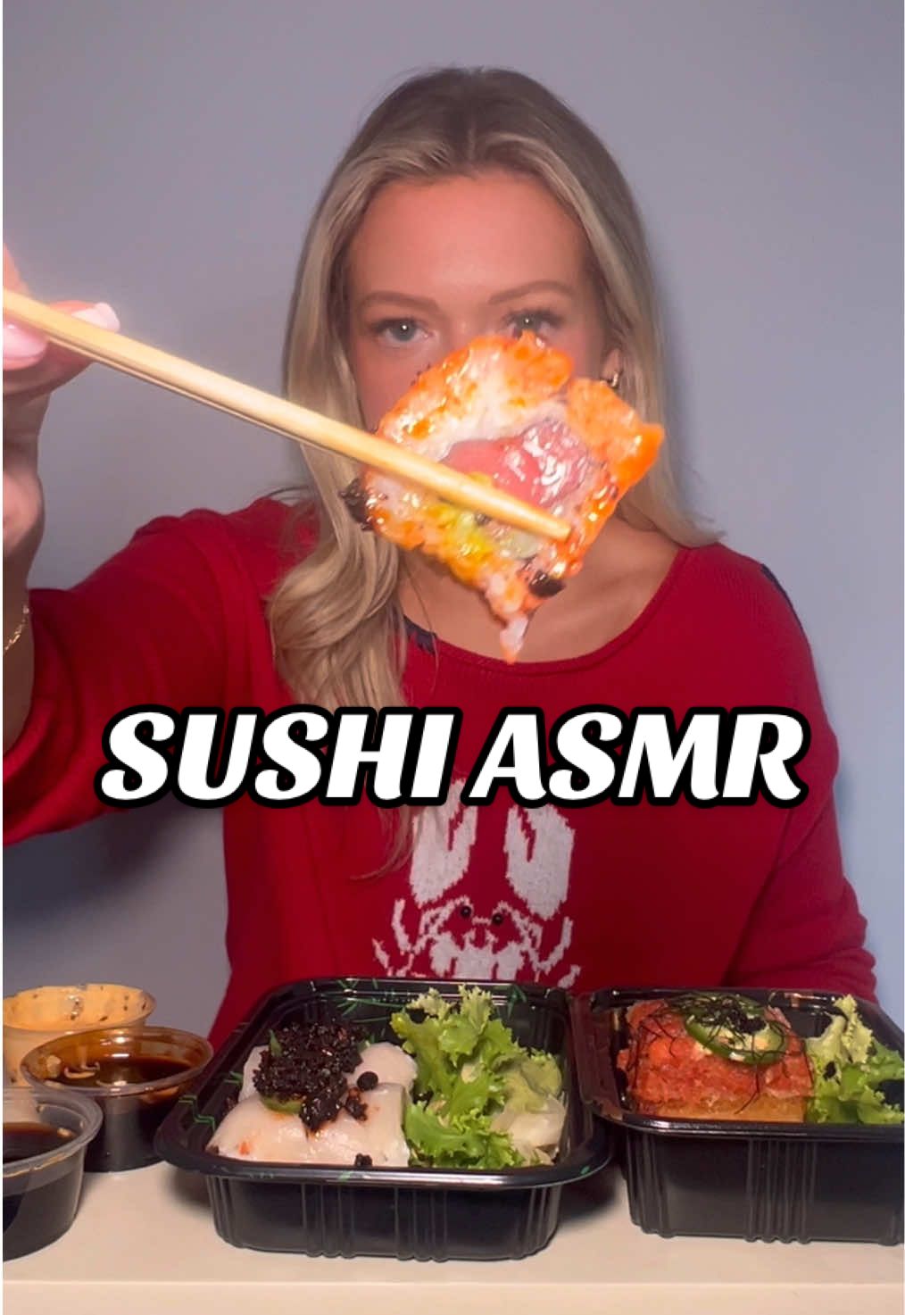 Sushi asmr mukbang! #eatingshow #mukbang #mukbangfoodasmr #eatwithme #sushi #sushilover #sushibae #sushiroll #sushimukbang #asmrsounds #asmrfood #asmreating #asmrfoodie 