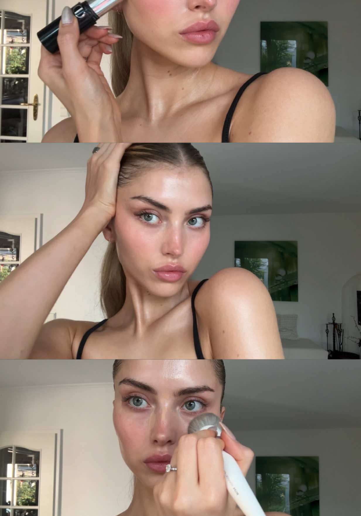 Every hot girl pretended to be in a vogue grwm at least ONCEEEE #makeup #makeupinspo 