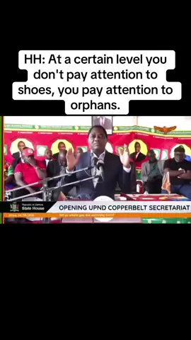 HH: At a certain level you don't pay attention to shoes, you pay attention to orphans.