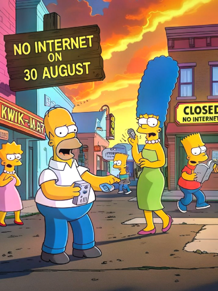 The Simpsons Predicted no Internet on 30th August 2025 😱 #nointernet #breakingnews #simpsonspredictions #simpsonsclips #simpsons