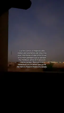 À cet instant je rêvais d’être dans cet avion et de retrouver les miens.. Même si elle je ne l’a retrouverai jamais.. Elle me manque. 🕊️