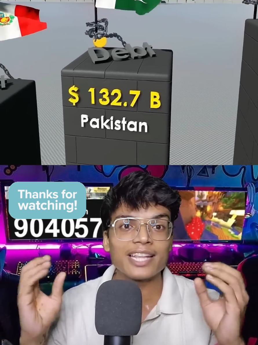 Which country have more debts! #country #india #pakistan #usa #UK 