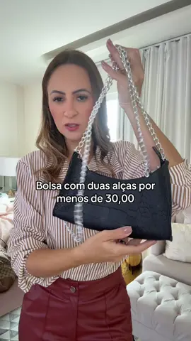 Bolsa linda e menos de 30,00 #tiktokshopfamiliapimentel #bolsa #moda 