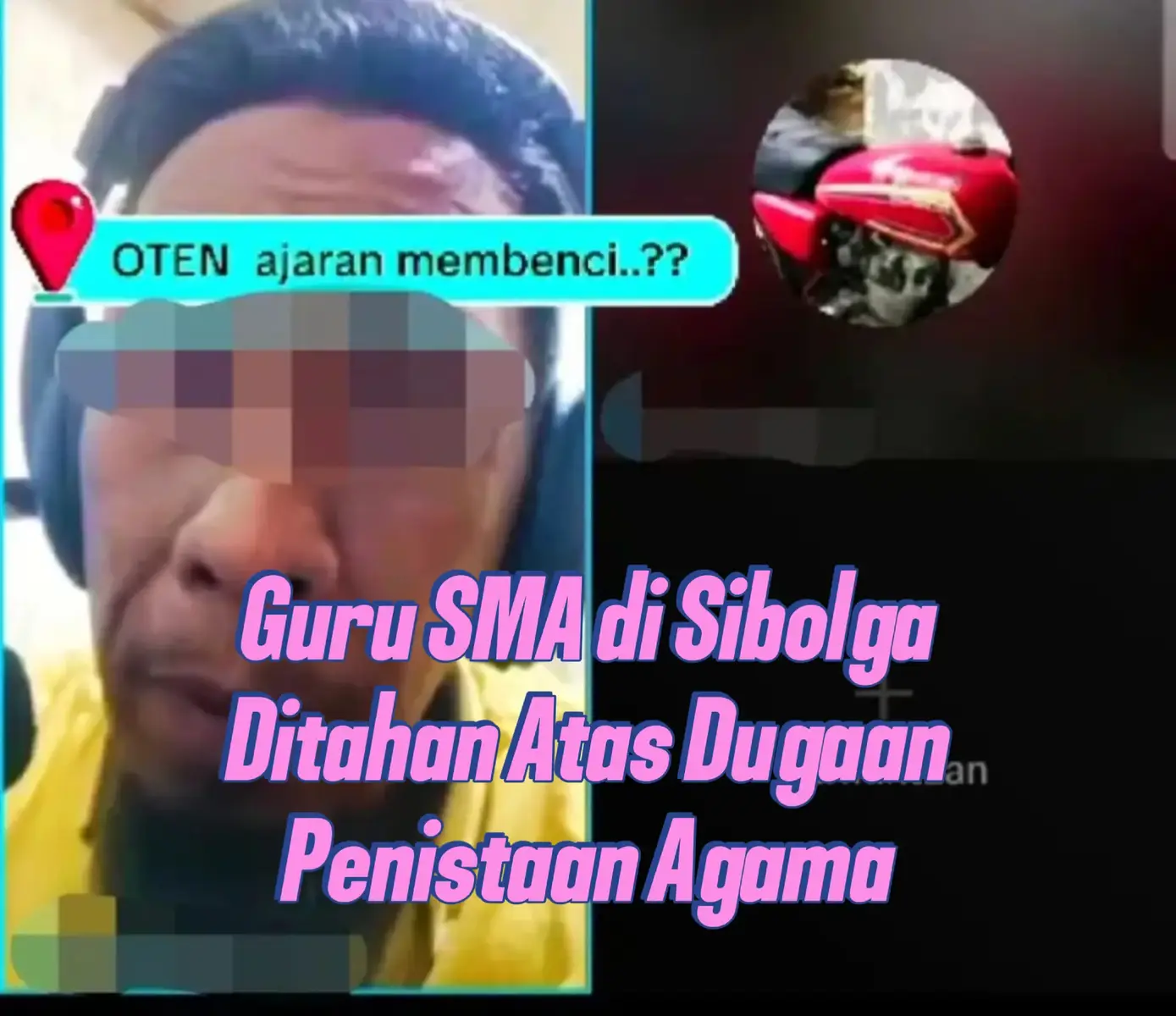 ‎SIBOLGA  - Oknum guru Sekolah Menengah Atas (SMA) berinisial FBT di Kota Sibolga, Sumatera Utara, resmi ditahan oleh Polres Sibolga atas dugaan melakukan penistaan agama. ‎ ‎Penahanan ini merupakan tindak lanjut dari laporan yang diajukan oleh sejumlah organisasi masyarakat (ormas) terkait unggahan video di platform TikTok yang dianggap mengandung unsur penistaan agama. ‎ ‎Kasus ini bermula dari sebuah video yang diunggah oleh FBT pada tanggal 31 Juli 2025. Unggahan tersebut dengan cepat menyebar luas dan menuai kecaman dari berbagai pihak yang menilai kontennya menghina agama Kristen. ‎ ‎Gerakan Angkatan Muda Kristen Indonesia (GAMKI), bersama dengan organisasi kepemudaan lintas agama lainnya, kemudian melaporkan FBT ke Polres Sibolga. ‎ ‎Laporan tersebut didasarkan pada dugaan pelanggaran pasal 45 ayat (2) UU 1/2024 tentang perubahan kedua UU Nomor 11/2008 tentang Informasi dan Transaksi Elektronik (ITE). ‎ ‎Kapolres Sibolga, AKBP Eddy Inganta, melalui Kasat Reskrim AKP Rudi Panjaitan, menyatakan bahwa pihaknya segera menindaklanjuti laporan tersebut. ‎ ‎Dan di peroleh informasi bahwa pada hari Kamis, 21 Agustus 2025, FBT bersama pengacaranya memenuhi panggilan penyidik Polres Sibolga untuk menjalani pemeriksaan. ‎ ‎Setelah dilakukan pemeriksaan, status FBT ditingkatkan menjadi tersangka dan langsung dilakukan penahanan pada sore harinya sekitar pukul 17.00 WIB. ‎ ‎AKP Rudi Panjaitan, menjelaskan bahwa FBT dijerat dengan pasal 45a ayat 5, junto pasal 28 ayat 2 Undang-Undang RI Nomor 1 Tahun 2024 tentang Informasi dan Komunikasi Elektronik. ‎ ‎