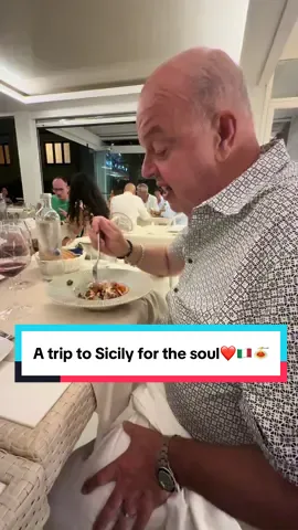 In 📍Castellammare del Golfo it’s nothing but good times & good vibes w/ the most delicious food and amazing company! After 60 years on this planet I can truly say these are the moments we live for, a beautiful & fresh dinner, outside & with friends. Next year the kids are coming & we can’t wait💙🐟🦐🥩🍝🇮🇹 #sicily #fyp #foryoupage 