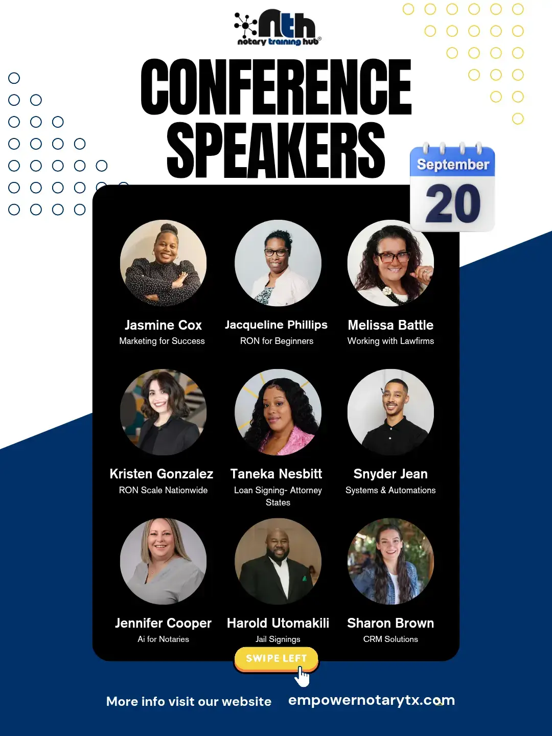 Empower Notary Summit 🙌🏾 📅 September 20-21 2025 📍 Dallas, Texas and 🖥 Virtual  Comment 