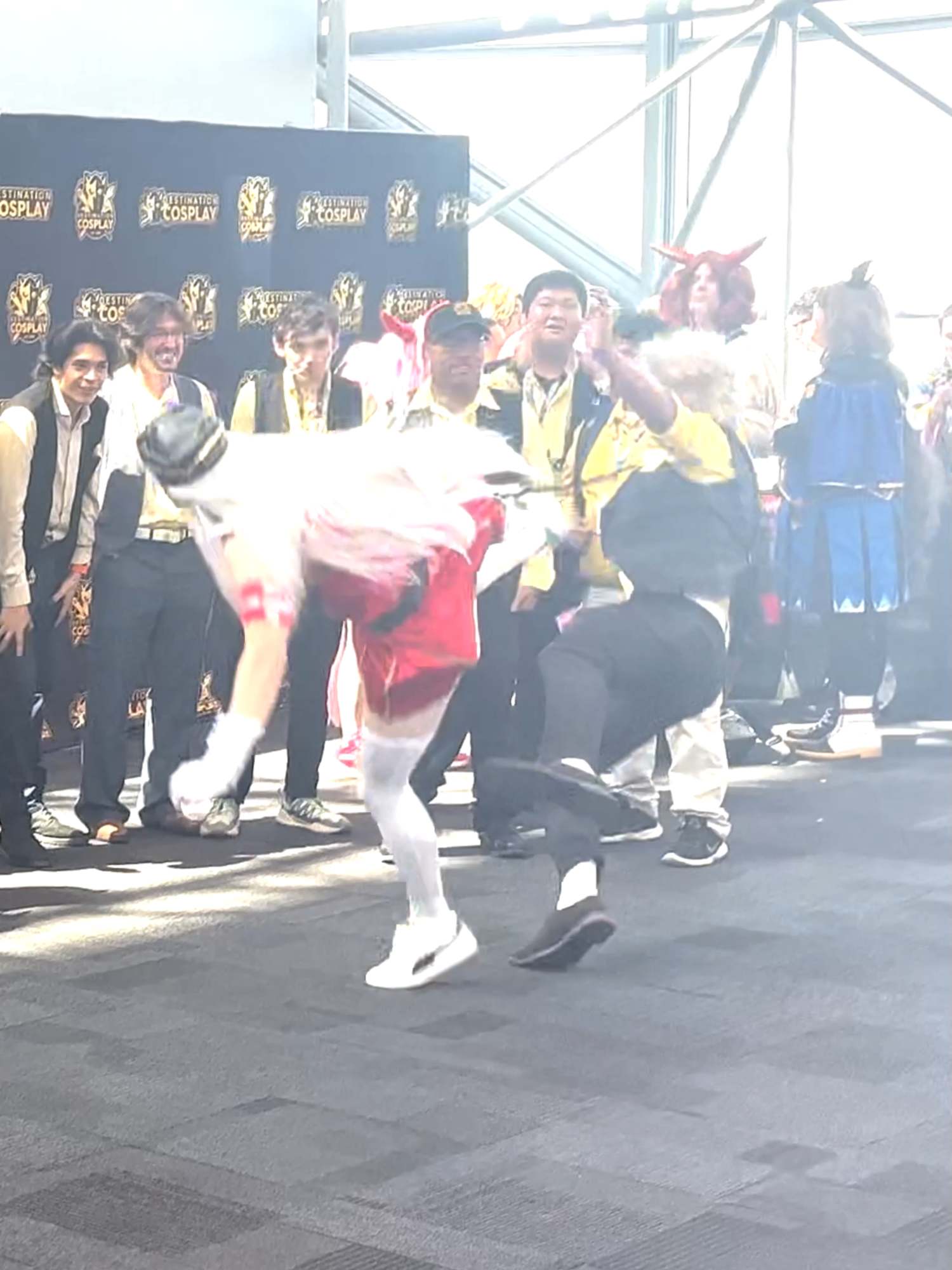 A Goldship Dropkick at the Umamusume Cosplay Meetup ANYC 2025! #Umamusume #umamusumecosplay #GoldShip #Goldshipcosplay #Cosplaymeetup #AnimeNYC #ANYC