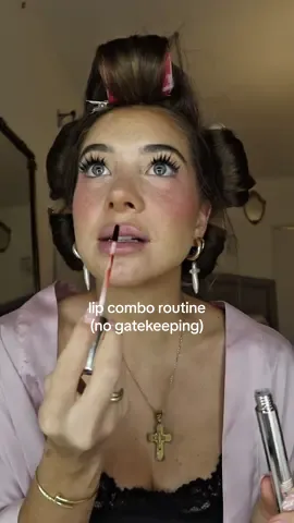 Replying to @𝑀𝑜𝑙𝑙𝑦 NO GATEKEEPING! Soft pink lip combo✨💗 #lipcombo #lipgloss #lipstain #lipstainviral #lipcombotutorial 