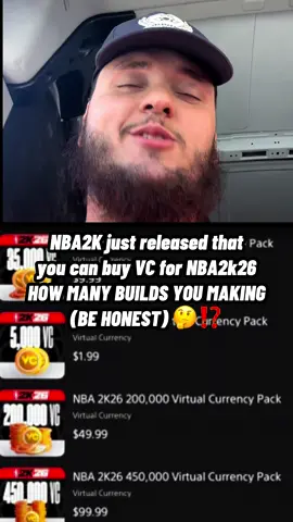 If you one of the real ones you not gonna lie 😭 How many builds you had in NBA2K25 and How many builds you plan to make in NBA2K26 😭‼️ (we bouta see all these ppl talking bout “yeah bro I only make one!” 😭😭😭🧢🧢🧢  #explore #explorepage #viral #viralreels #nba2k #dageneral215 #voiceover #vc #prices #builds #gameplay #funny #relatable #playmaking #lebronjames #like #comment #share