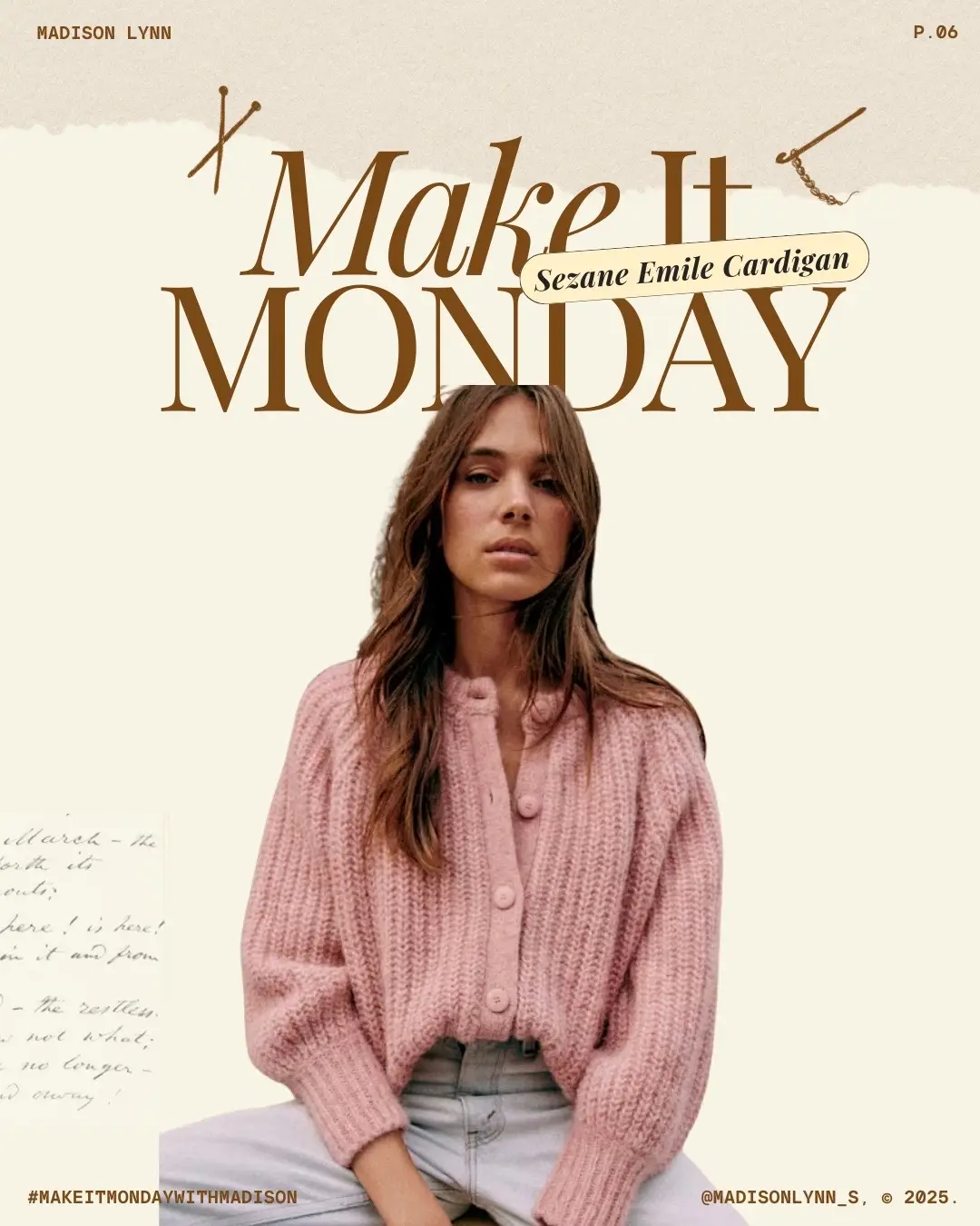There’s a breeze in the air and SWEATERS are calling…well specifically the Emile Cardigan from @Sézane  This #makeitmondaywithmadison is for the Knitting & Crochet 🧶 Girls (you know who you are)! Or if you’ve been wanting to take a dive into the wonderful world of fibers & learn a new skill this might be the perfect project to get you inspired (this cardigan was what inspired me to start learning crochet 2 years ago…and don’t ask…I’ve been working on this cardigan for 1.5 years😂)  This cardigan is noteworthy and loved across the style world, social media, and in the fiber arts space (arguably so)👏🏻 With a decently hefty price tag ($170) I can promise you that after yarn and HOURS spent sewing (if you were to do the math on wage) you might not actually save money or time, but you’ll sure feel accomplished and proud 😂 But for real! This cardigan truly is the perfect project for knitters and crochet girls and I’ve scoured the web for the perfect collection of patterns to bring this project to life (i even found a FREE knitting pattern that’s almost identical)  I hope you enjoy pt. 6 of my #makeitmonday series and the first of more fiber projects to come • • • #makeityourself #sezane #sezaneemile              