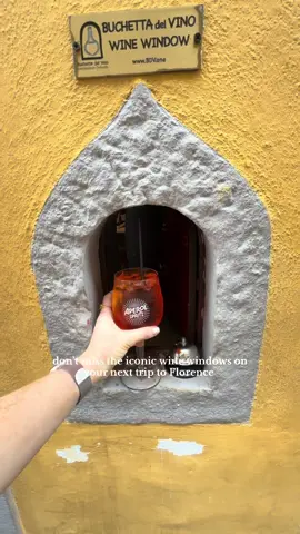this was such a cute part of visiting Florance!! There’s loads more than just this one, just search wine window on google maps and you’ll see a ton. Also some serve more than just wine 🥰💐 #florenceitaly #traveltok #aperolspritz #winewindowflorence #italy 