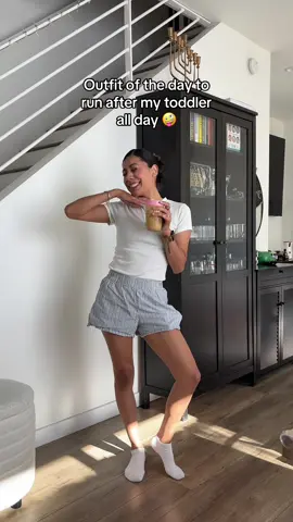 @target came in clutch with this $10 shorts 🙂‍↔️ It’s rare that my son makes an appearance in these videos but do y’all see how fast those little legs go? 🤣 #CapCut #outfit #outfitinspo #toddlermom #momlife 