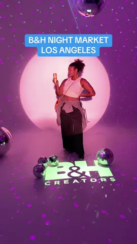 A time was HAD at the @B&H Photo Video and Pro Audio Night Market for Creators in LA!  Sponsored by Bloom energy drinks & @Nanlite USA | LED Video Lights @NANLITE Global !  #losangeles #losangelesevents #contentcreator 