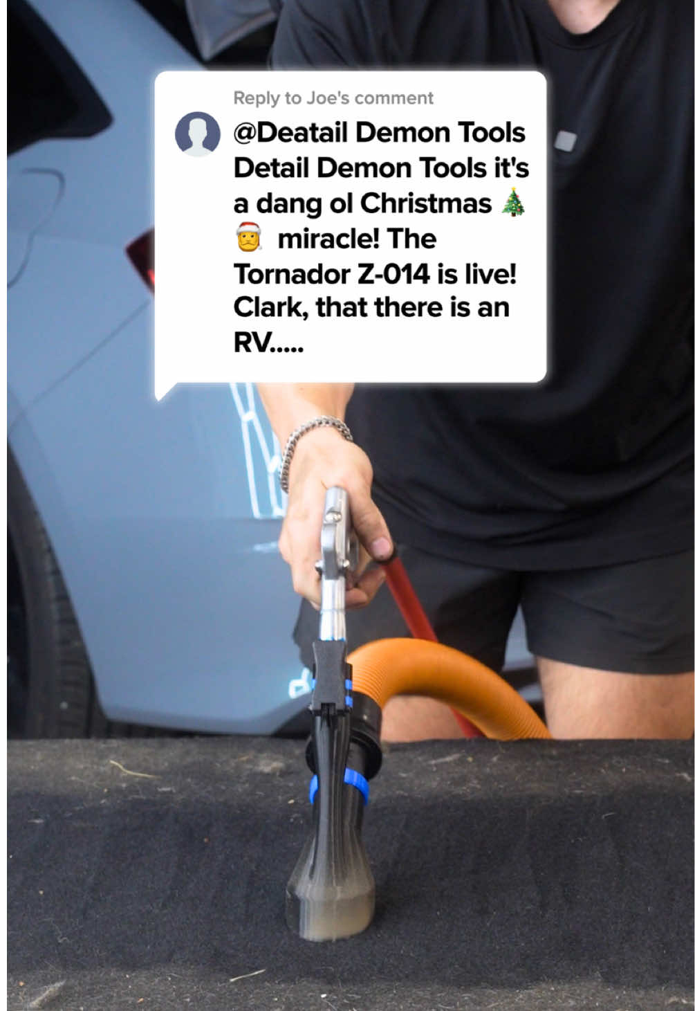 Replying to @Joe A Christmas miracle indeed! We just released the Tornador Z-014 Air+Vac attachment.  ➡️ This Air+Vac attachment does NOT Include the Stubby Crevice Vac Attachmemt. Watch yesterdays video for an update on the Air+Vac with the stubby crevice attachment. Get the New Oval Air+Vac for the Tornador Z-014 (featured in video) here on the Tik Tok Shop. Shop link in bio🤝 #detailingproducts #detailingtools #autodetailingproducts 