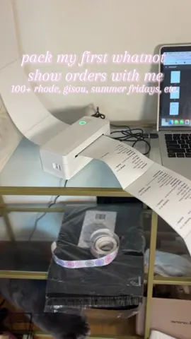 i had a crazy successful first show last night!! go to the link in my bio to bookmark my next one!✨💗 #whatnotseller #SmallBusiness #luxurybeauty #packanorderwithme #packagingorders 