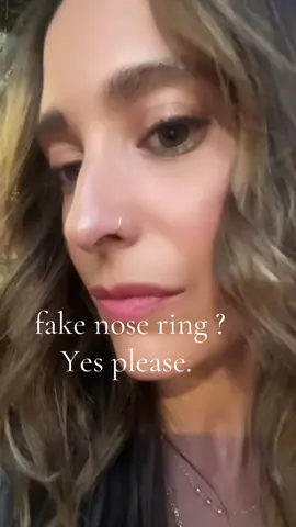 Felt like a baddie 🤘 clip on nose hoop for the win #nosering #clipon 